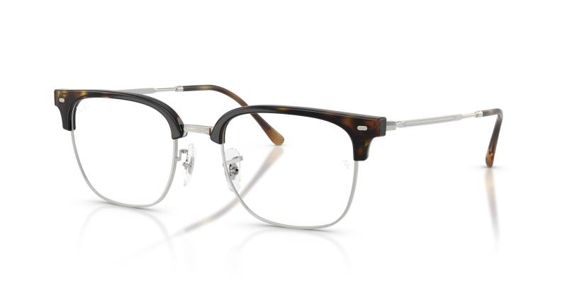 กรอบแว่นสายตา Rayban New Clubmaster RX7216F-8542 Havana on Silver แว่นสายตา Rayban RX7216F 8542 ลายฮาวาน่าบนสีเงิน ทั้งสองเพศ