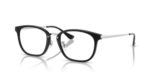 Rayban RX7247D 5753 แว่นสายตาดำขาเงิน ยูนิเซ็กซ์