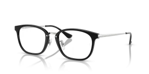 Rayban RX7247D 5753 แว่นสายตาดำขาเงิน ยูนิเซ็กซ์
