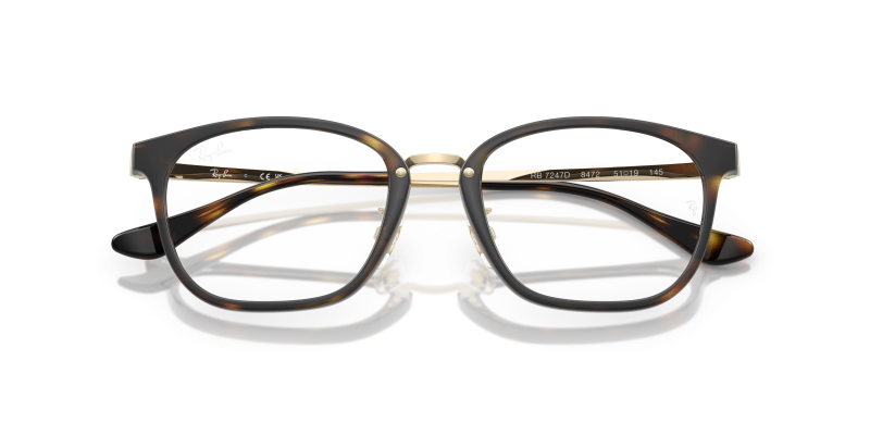 Rayban RX7247D 8472 close-up ด้านหน้า