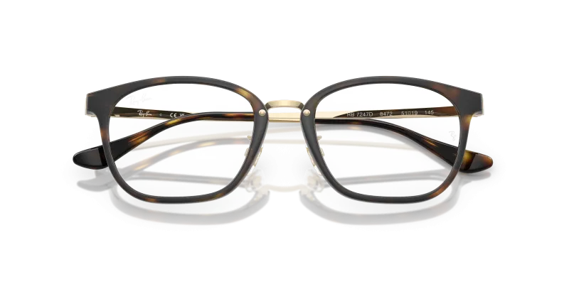 Rayban RX7247D 8472 close-up ด้านหน้า
