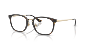 Rayban RX7247D 8472 แว่นสายตาฮาวานาทองอ่อน ยูนิเซ็กซ์