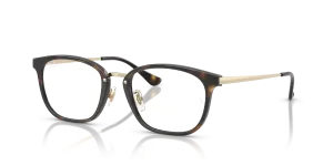 Rayban RX7247D 8472 แว่นสายตาฮาวานาทองอ่อน ยูนิเซ็กซ์
