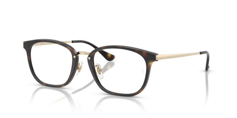 Rayban RX7247D 8472 แว่นสายตาฮาวานาทองอ่อน ยูนิเซ็กซ์
