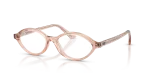 กรอบแว่นสายตา Rayban Romy RX7265-8544 Transparent Pink แว่นสายตา Rayban RX7265-8544 มุมเฉียง สีชมพูโปร่งใส สำหรับทุกเพศ