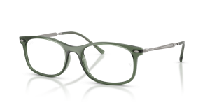 แว่นสายตา Rayban RX7274-6751 มุมเฉียง สีเขียวโปร่งใส สำหรับทุกเพศ