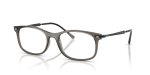 แว่นสายตา Rayban RX7274-8463 มุมเฉียง สีเทาโปร่งใส สำหรับทุกเพศ