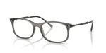 กรอบแว่นสายตา Rayban RX7274-8463 Transparent Grey แว่นสายตา Rayban RX7274-8463 มุมเฉียง สีเทาโปร่งใส สำหรับทุกเพศ