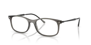 แว่นสายตา Rayban RX7274-8463 มุมเฉียง สีเทาโปร่งใส สำหรับทุกเพศ