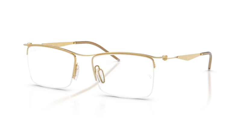แว่นสายตา Rayban RX7554-3218 มุมเฉียง สีทอง สำหรับทุกเพศ