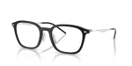 กรอบแว่นสายตา Rayban RX7555-2000 Black Rayban RX7555 2000 แว่นสายตาสีดำขาเงิน ทั้งสองเพศ