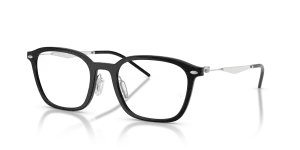 Rayban RX7555 2000 แว่นสายตาสีดำขาเงิน ทั้งสองเพศ