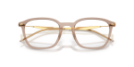 กรอบแว่นสายตา Rayban RX7555-8471 Transparent Beige Rayban RX7555 8471 close-up ด้านหน้า