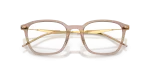 กรอบแว่นสายตา Rayban RX7555-8471 Transparent Beige Rayban RX7555 8471 close-up ด้านหน้า