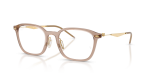กรอบแว่นสายตา Rayban RX7555-8471 Transparent Beige Rayban RX7555 8471 แว่นสายตาสีเบจโปร่งใสขาทอง ทั้งสองเพศ