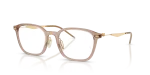กรอบแว่นสายตา Rayban RX7555-8471 Transparent Beige Rayban RX7555 8471 แว่นสายตาสีเบจโปร่งใสขาทอง ทั้งสองเพศ