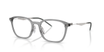 กรอบแว่นสายตา Rayban RX7555-8538 Transparent Grey Rayban RX7555 8538 แว่นสายตาโทนเทากันเมทัล ทั้งสองเพศ
