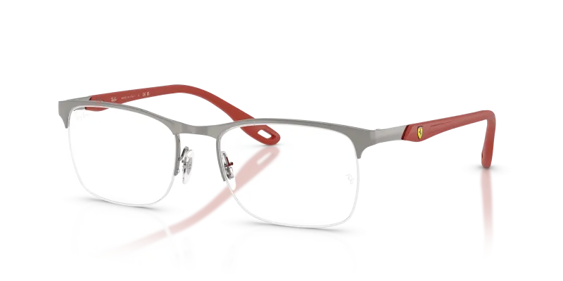 กรอบแว่นสายตา Rayban Scuderia Ferrari Collection RX8416M-F001 Gunmetal แว่นสายตา Rayban RX8416M-F001 มุมเฉียง สีกันเมทัล สำหรับผู้ชาย