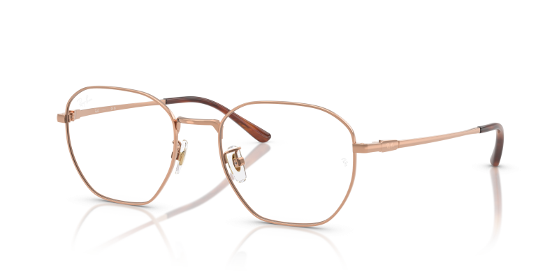 Rayban RX8777D 1245 แว่นสายตาไทเทเนียมสีทองแดง ทั้งสองเพศ
