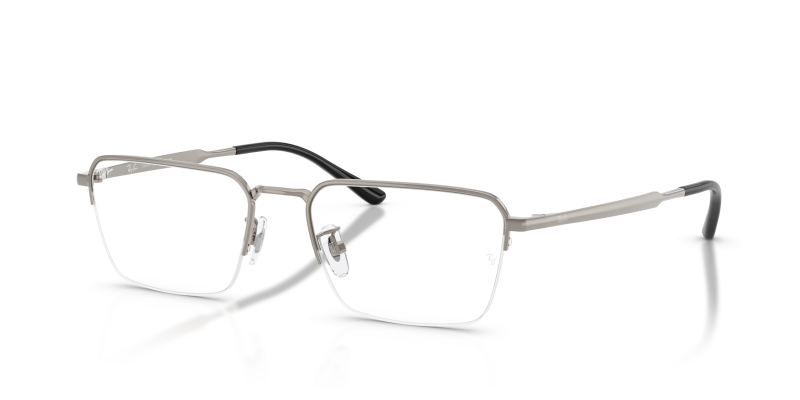 กรอบแว่นสายตา Rayban RX8785D-1000 Gunmetal แว่นสายตา Rayban RX8785D-1000 มุมเฉียง สีกันเมทัล สำหรับผู้ชาย