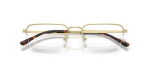 กรอบแว่นสายตา Rayban RX8785D-1251 Pale Gold แว่นสายตา Rayban RX8785D-1251 close-up ด้านหน้า