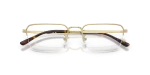 กรอบแว่นสายตา Rayban RX8785D-1251 Pale Gold แว่นสายตา Rayban RX8785D-1251 close-up ด้านหน้า