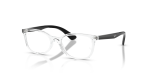 แว่นสายตา Rayban RY1586-3541 มุมเฉียง สีโปร่งใส สำหรับเด็กทุกเพศ