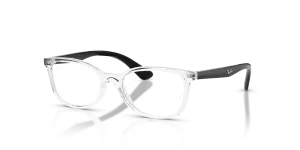 แว่นสายตา Rayban RY1586-3541 มุมเฉียง สีโปร่งใส สำหรับเด็กทุกเพศ