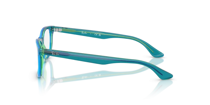 แว่นสายตา Rayban RY1642F-3996 3996 มุมข้าง ทรงหมอนอะซิเตทโปร่งใสสำหรับเด็ก