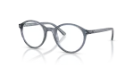 แว่นสายตา Rayban RY1730-7548 มุมเฉียง สีน้ำเงินโปร่งใส สำหรับเด็กทุกเพศ