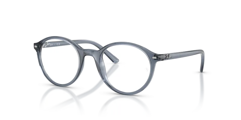 แว่นสายตา Rayban RY1730-7548 มุมเฉียง สีน้ำเงินโปร่งใส สำหรับเด็กทุกเพศ