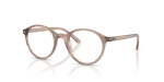 กรอบแว่นสายตา Rayban RY1730-7549 Transparent Light Brown แว่นสายตา Rayban RY1730-7549 มุมเฉียง สีน้ำตาลอ่อนโปร่งใส สำหรับเด็กทุกเพศ