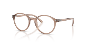 แว่นสายตา Rayban RY1730-7549 มุมเฉียง สีน้ำตาลอ่อนโปร่งใส สำหรับเด็กทุกเพศ
