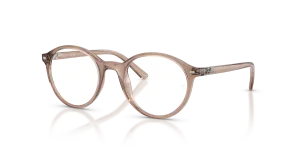 แว่นสายตา Rayban RY1730-7549 มุมเฉียง สีน้ำตาลอ่อนโปร่งใส สำหรับเด็กทุกเพศ