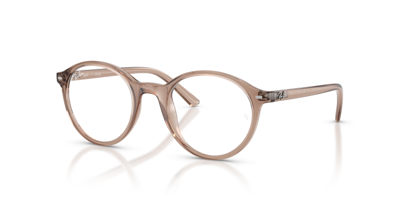 แว่นสายตา Rayban RY1730-7549 มุมเฉียง สีน้ำตาลอ่อนโปร่งใส สำหรับเด็กทุกเพศ