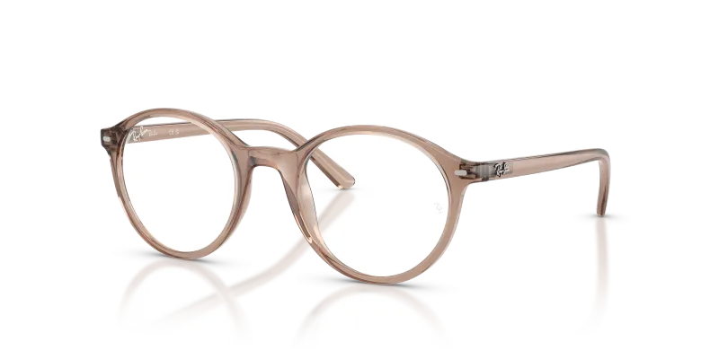 กรอบแว่นสายตา Rayban RY1730-7549 Transparent Light Brown แว่นสายตา Rayban RY1730-7549 มุมเฉียง สีน้ำตาลอ่อนโปร่งใส สำหรับเด็กทุกเพศ