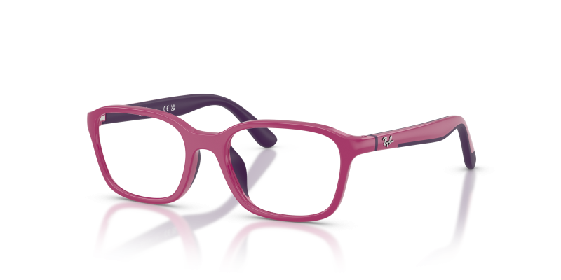 กรอบแว่นสายตา Rayban RY1906-3933 Fuchsia & Rubber Violet Rayban RY1906 3933 แว่นสายตาสีชมพูฟูเชีย สำหรับเด็ก