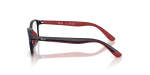 กรอบแว่นสายตา Rayban RY1906-7513 Blue & Rubber Red แว่นสายตา Rayban RY1906 7513 มุมข้าง ทรงสี่เหลี่ยมจัตุรัส colour-block