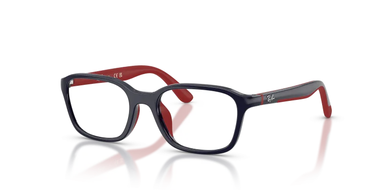 กรอบแว่นสายตา Rayban RY1906-7513 Blue & Rubber Red Rayban RY1906 7513 แว่นสายตาสีน้ำเงินตัดแดง สำหรับเด็ก