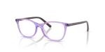 กรอบแว่นสายตา Rayban RY1907F-7515 Transparent Violet แว่นสายตา Rayban RY1907F-7515 มุมเฉียง สีม่วงโปร่งใส สำหรับเด็กทุกเพศ
