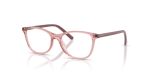 กรอบแว่นสายตา Rayban RY1907F-7516 Transparent Pink แว่นสายตา Rayban RY1907F-7516 มุมเฉียง สีชมพูโปร่งใส สำหรับเด็กทุกเพศ