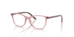 กรอบแว่นสายตา Rayban RY1907F-7516 Transparent Pink แว่นสายตา Rayban RY1907F-7516 มุมเฉียง สีชมพูโปร่งใส สำหรับเด็กทุกเพศ