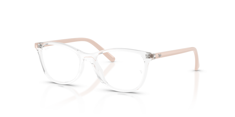 แว่นสายตา Rayban RY1907F-7541 มุมเฉียง สีโปร่งใส สำหรับเด็กทุกเพศ