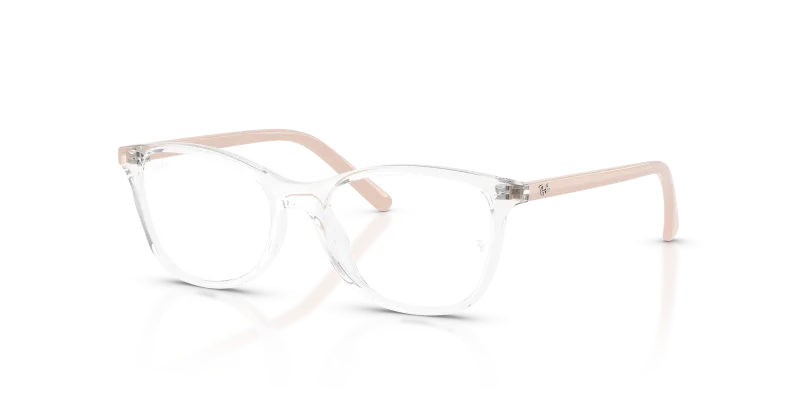 แว่นสายตา Rayban RY1907F-7541 มุมเฉียง สีโปร่งใส สำหรับเด็กทุกเพศ