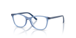 แว่นสายตา Rayban RY1907F-7542 มุมเฉียง สีฟ้าอ่อนโปร่งใส สำหรับเด็กทุกเพศ