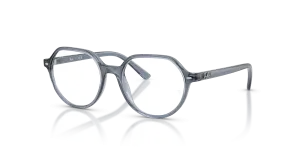 แว่นสายตา Rayban RY9095V-7548 มุมเฉียง สีน้ำเงินโปร่งใส สำหรับเด็กทุกเพศ