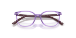 กรอบแว่นสายตา Rayban Junior Elliot RY9097V-7515 Transparent Violet Rayban RY9097V-7515 7515 close-up ด้านหน้า