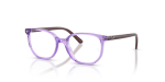 กรอบแว่นสายตา Rayban Junior Elliot RY9097V-7515 Transparent Violet Rayban RY9097V-7515 7515 มุมเอียง 3/4