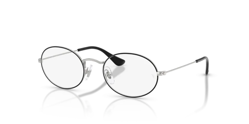 กรอบแว่นสายตา Rayban RY9645V-4064 Black on Silver Rayban RY9645V 4064 แว่นสายตาดำพื้นเงิน สำหรับเด็ก