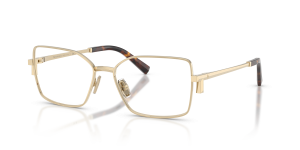 แว่นสายตา Tiffany & Co TF1180-6021 มุมเฉียง สีทองอ่อน สำหรับผู้ใช้ทุกเพศ
